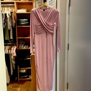 Shein Pink Long Sleeve Dress